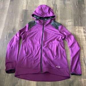 Womens Oakley athletic zip up jacket